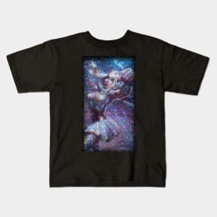 Ashe Mosaic Portrait 2 Kids T-Shirt